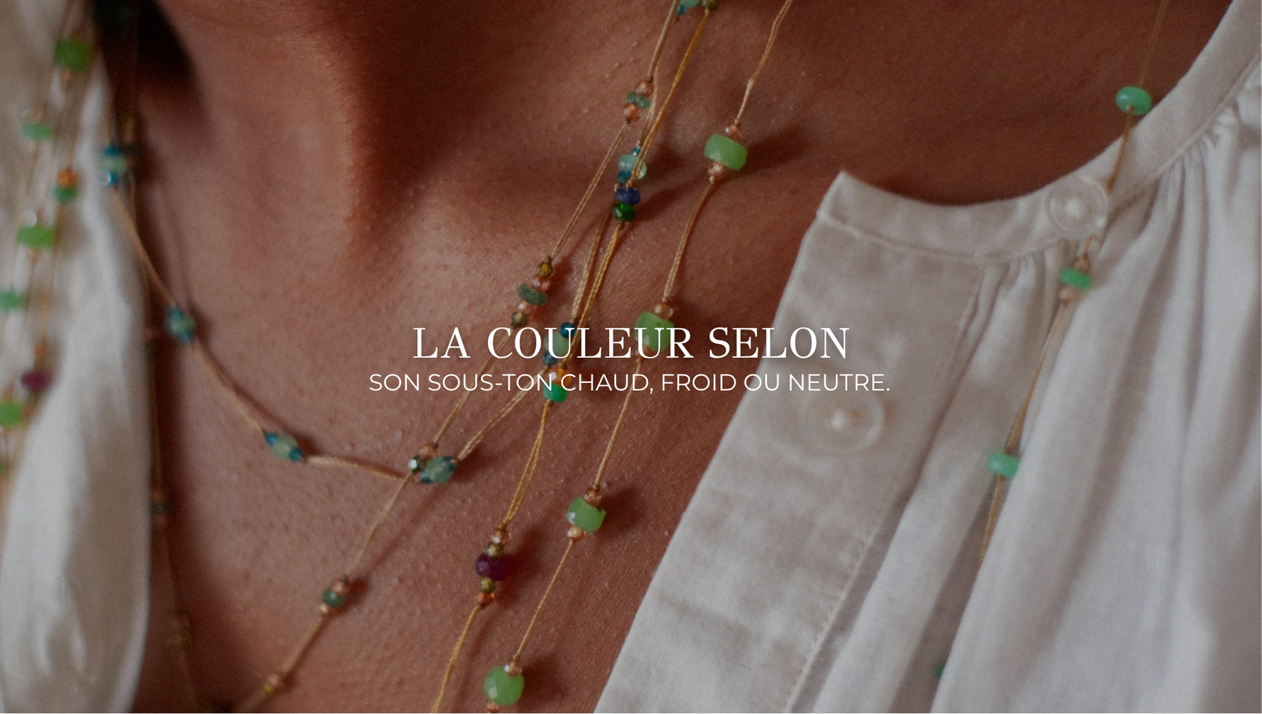 Quelle couleur de pierre porter selon sa carnation | Sharing Bijoux