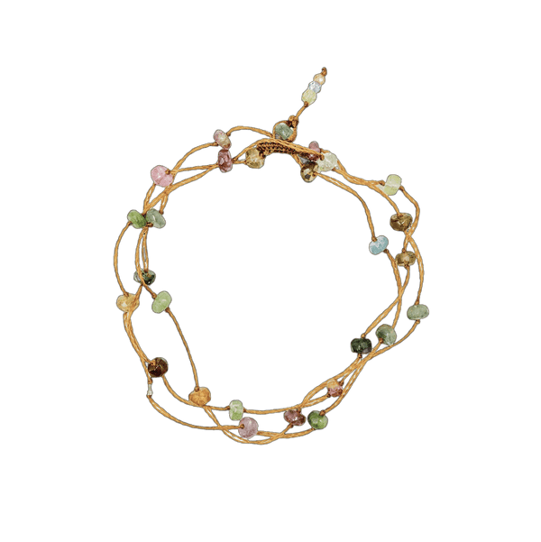 Collier & Bracelet Loopy Tourmalines 1 - Fil Tabac