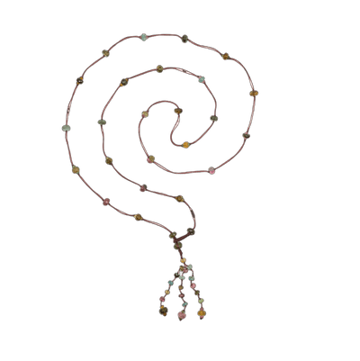 Collana Lunga Holy Tormalina - Fil Prugna