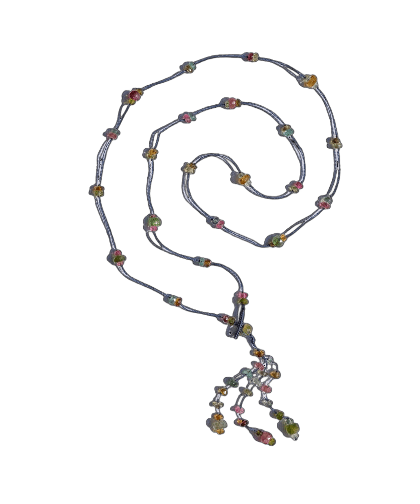 Sautoir Holy Tourmaline - Blue Thread Necklace