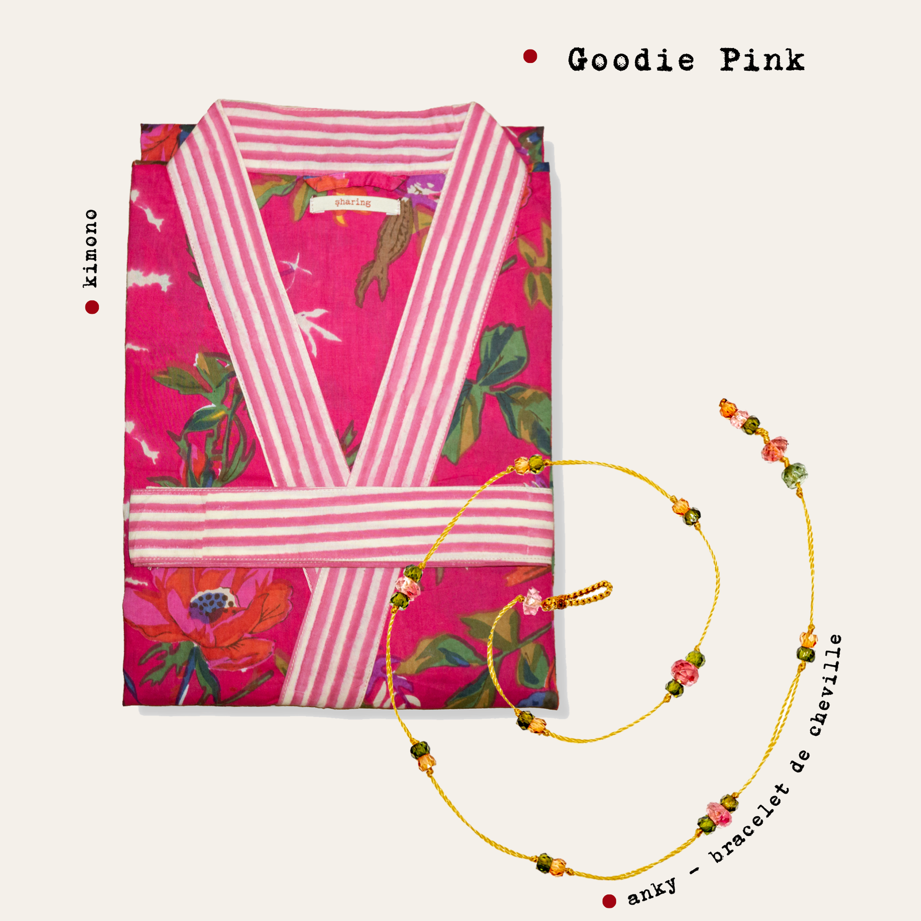 Summer Goodies - Goodie Pink -  Kimono Fuschia & Anky Tourmaline Rose & Henne