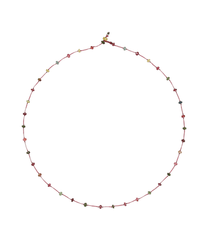 Necklace & Bracelet Loopy Tourmalines 1 - Plum Thread