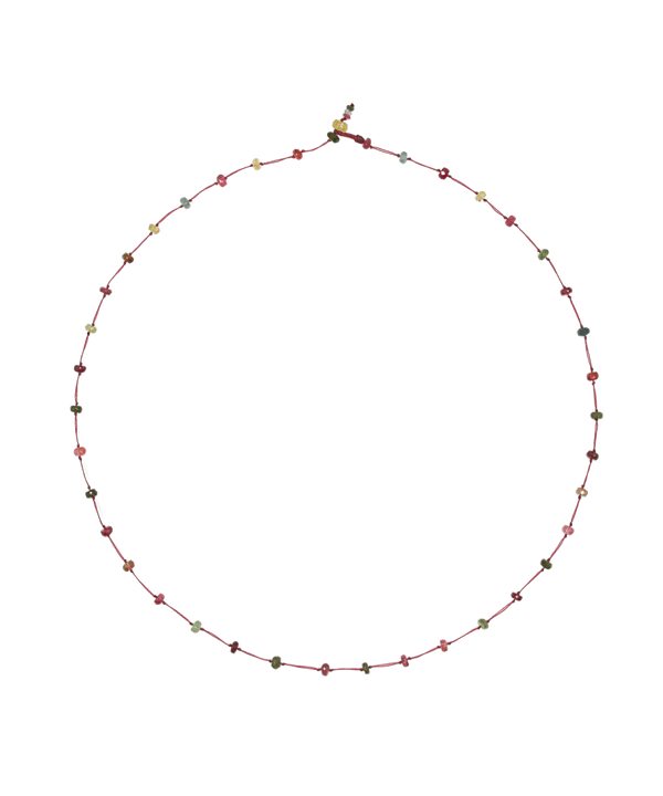 Collier & Bracelet Loopy Tourmalines 1 - Fil Prune
