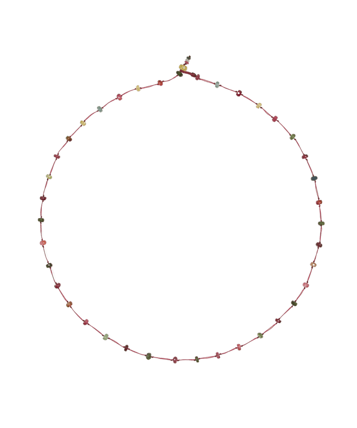 Necklace & Bracelet Loopy Tourmalines 1 - Plum Thread