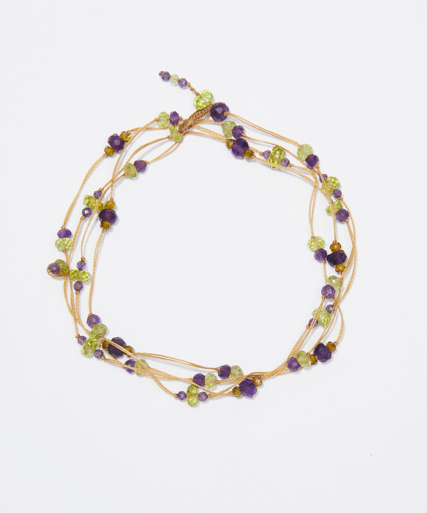 Loopy Duo - Peridoto e Violette - Filo Beige