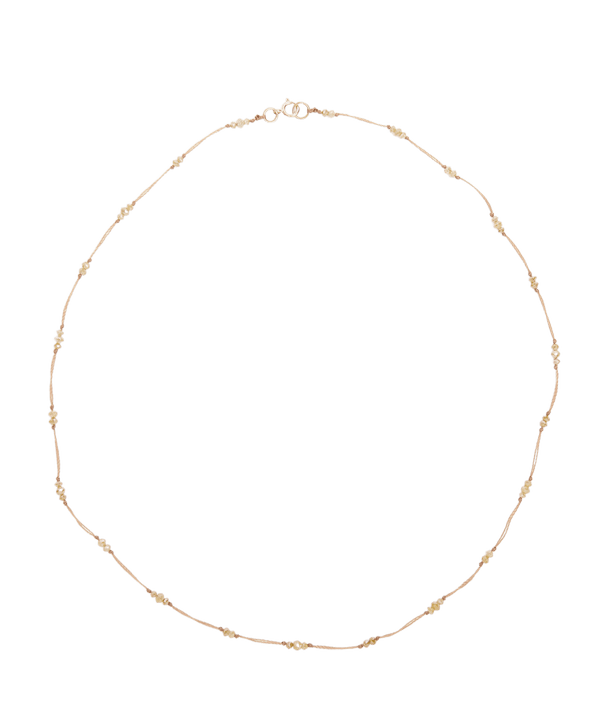 Collier Court / Bracelet 2 tours Diamants Jaunes