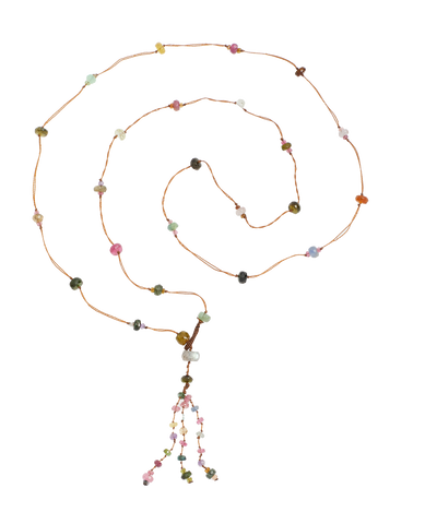 Sautoir Holy Tourmaline - Fil Tabac