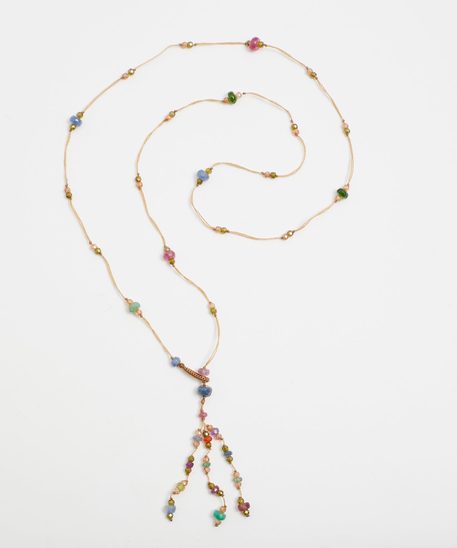 Holy Court Precious Necklace - Beige Thread 