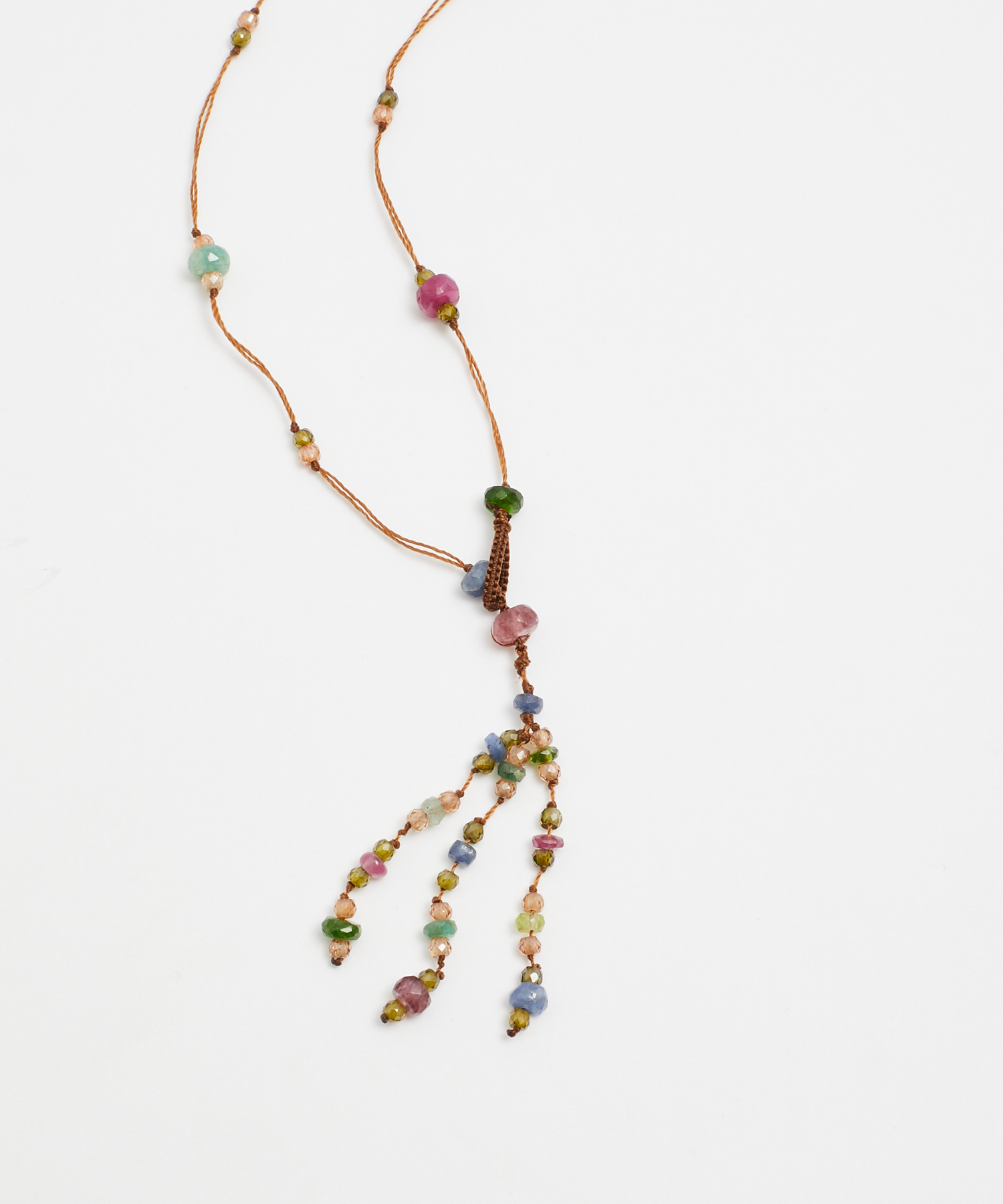 Holy Court Precious Necklace - Tobacco Thread