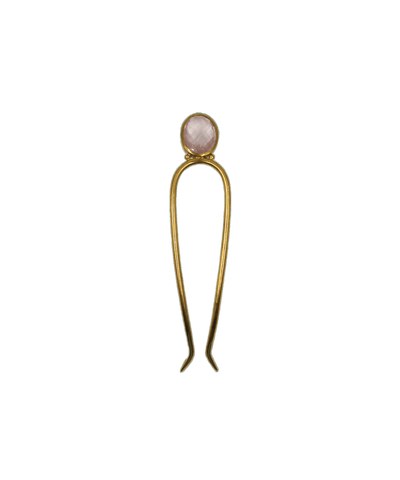 Kali Rose Quartz Hairpin