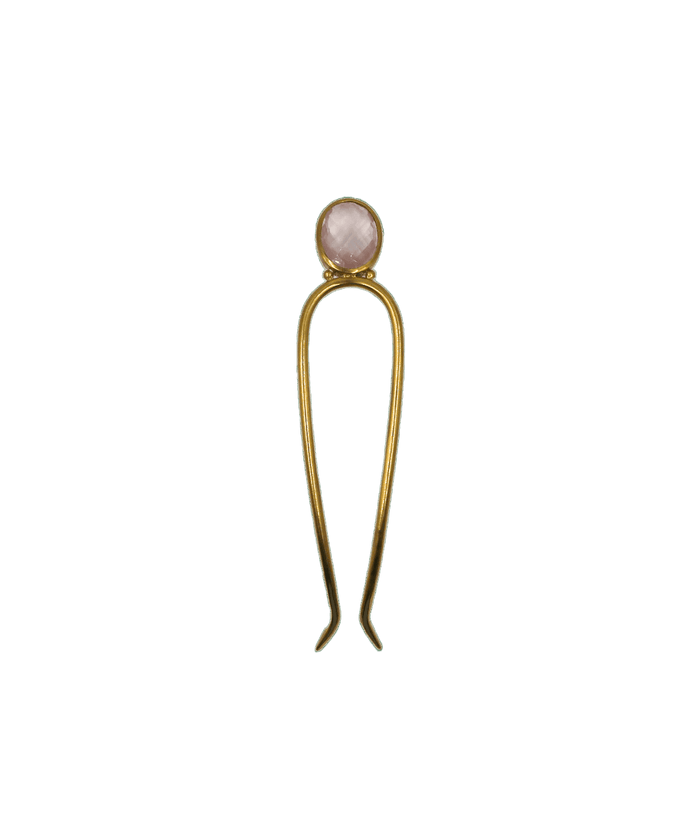 Kali Rose Quartz Hairpin