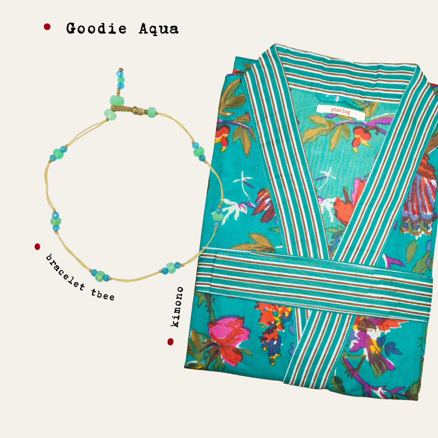 Summer Goodies - Goodie Aqua - Kimono Aqua & T.Bee Chrysoprase Apatite