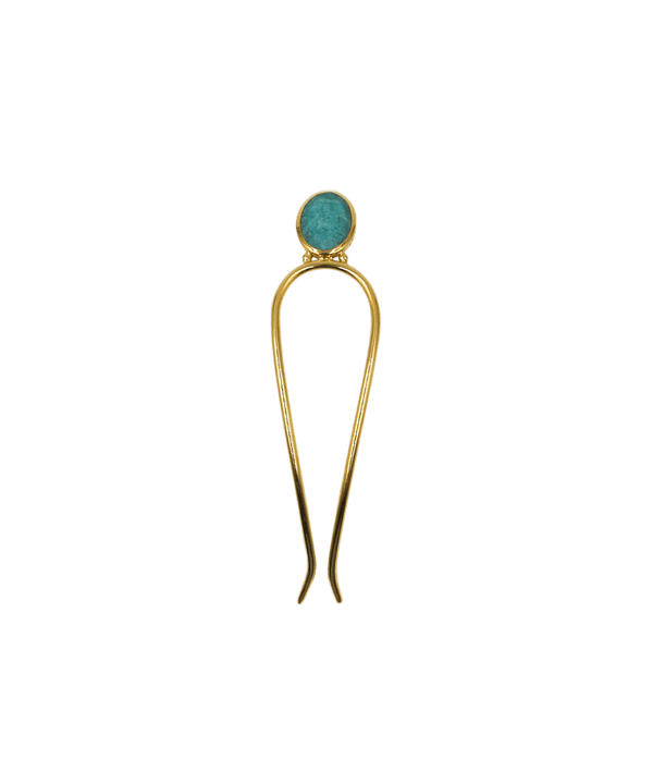 Épingle à cheveux Kali Amazonite