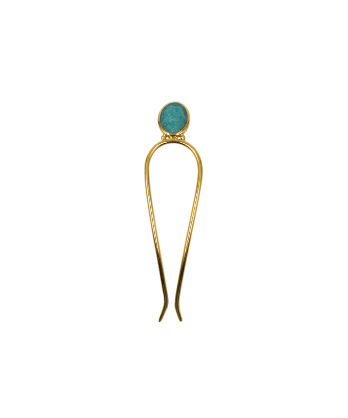 Kali Amazonite Hairpin