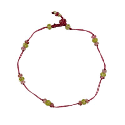 Bracelet T.Bee Duo - Peridot & Pink Tourmaline - Indian Rose Gold