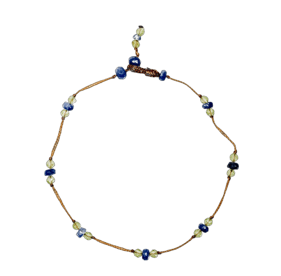Bracelet T.bee Sharing en Saphir, fil tabac