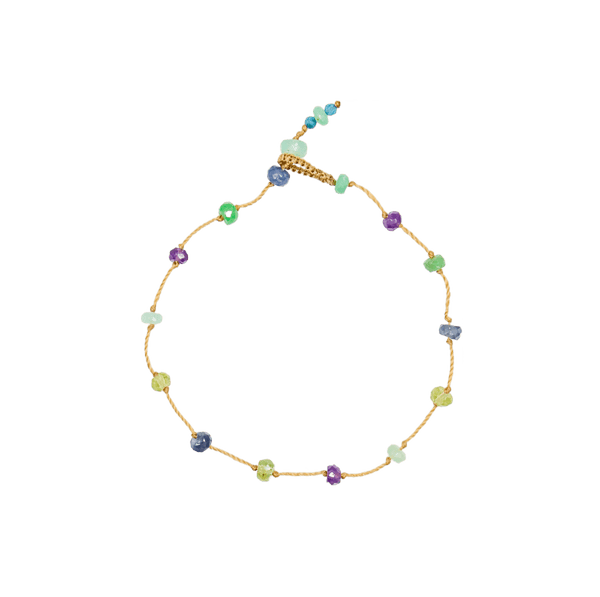 Bracelet T.Bee Fairy - Chrysoprase - Fil Beige