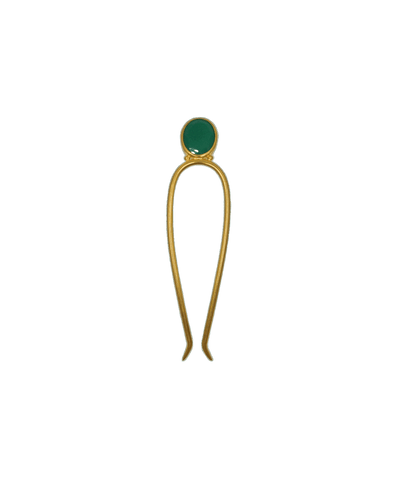 Kali Green Onyx Hairpin