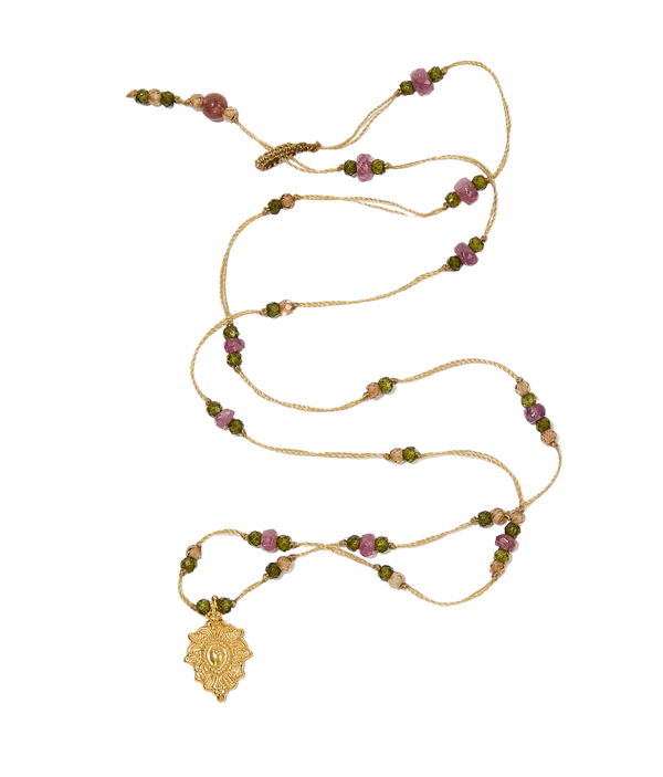 Collier Goldie - Precious Mix - Tobacco Thread Necklace