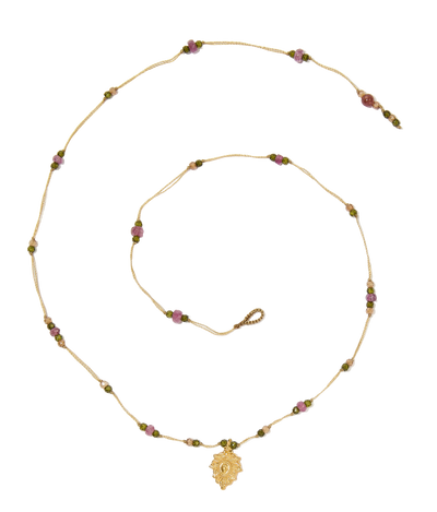 Collier Goldie - Precious Mix - Tobacco Thread Necklace
