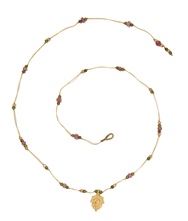 Collier Goldie - Precious Mix - Tobacco Thread Necklace