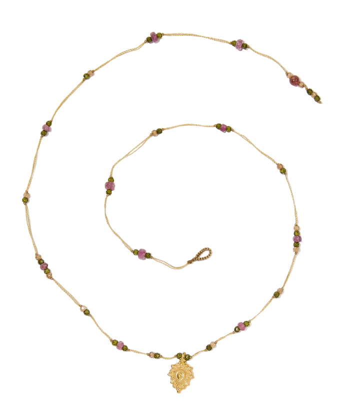 Collier Goldie - Precious Mix - Tobacco Thread Necklace