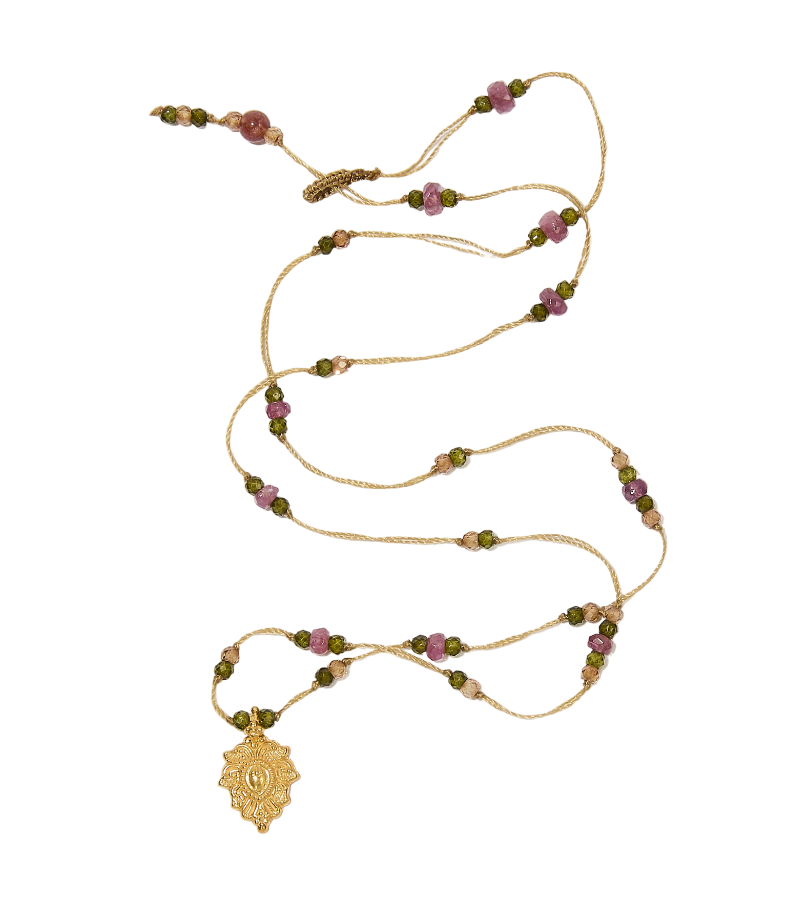 Collier Goldie - Precious Mix - Tobacco Thread Necklace