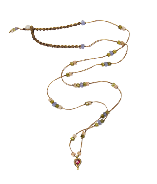 Collier Goldie - Precious Mix - Tobacco Thread Necklace
