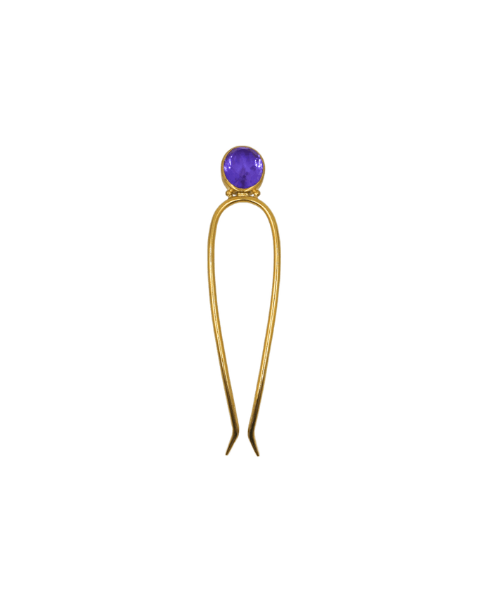 Haarnadel Kali Dublet Amethyst Violett