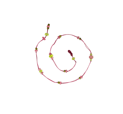 Anky Duo Peridoto e Tormalina Rosa - Filo di Prugna