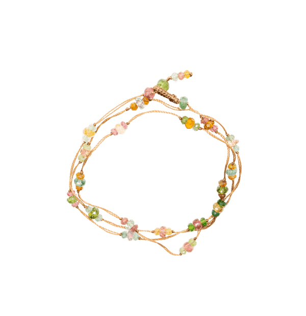 Collier & Bracelet Loopy Tourmalines 3 - Fil Tabac