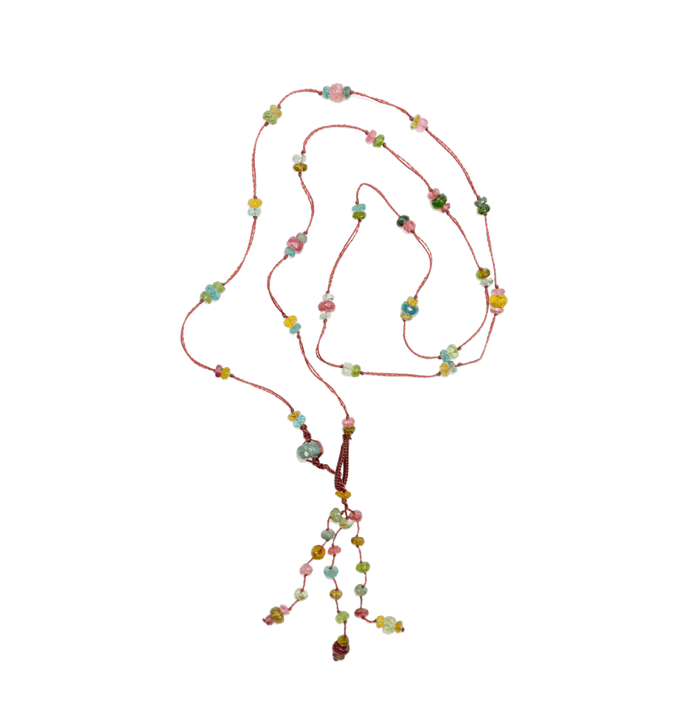 Collier Holy Tourmaline - Fil Prune wird zu Halsband Holy Tourmaline - Pflaumenfaden. 
Alternativ: 
Halsband Holy Tourmaline - Pflaumenfaden