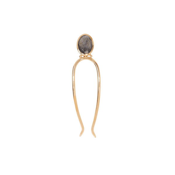 Épingle à cheveux Kali Labradorite Feu Bleu