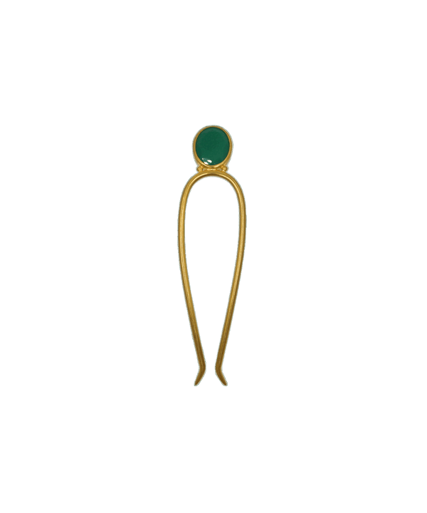 Épingle à cheveux Kali Onyx Vert