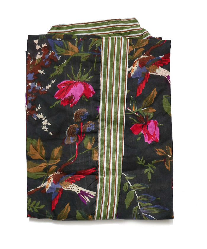 Kimono Grau Anthrazit & Grün