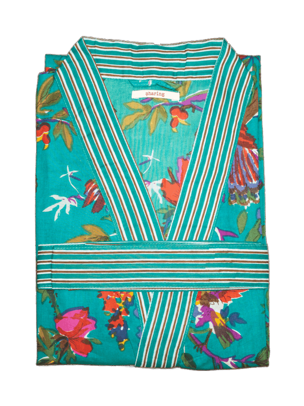 Kimono Aqua Fleuri - Sharing
