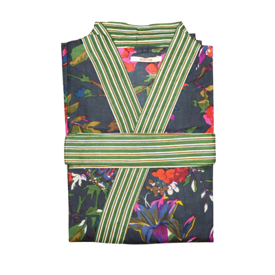 Kimono Gris Anthracite & Vert - Sharing
