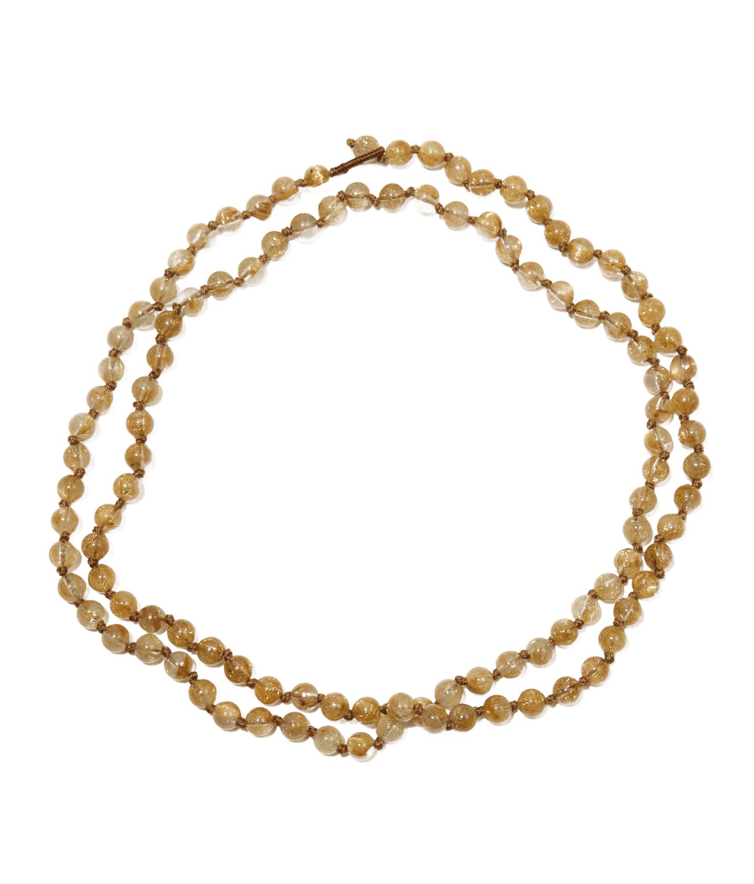 Mini Tibétain - Ancian Roman Glass - Mix Tourmaline - Fil Beige