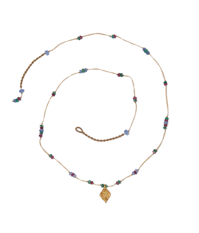 Collier Goldie - Precious Mix - Tobacco Thread Necklace