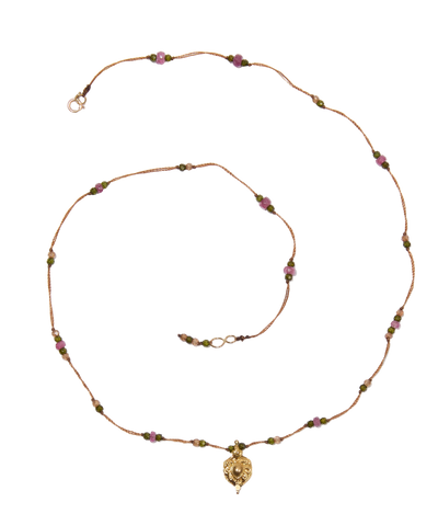 Collier Goldie - Precious Mix - Tobacco Thread Necklace