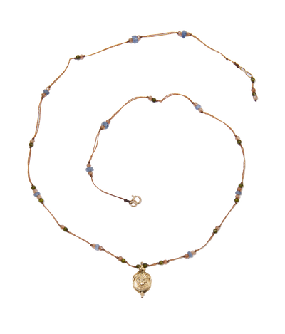 Collier Goldie - Precious Mix - Tobacco Thread Necklace