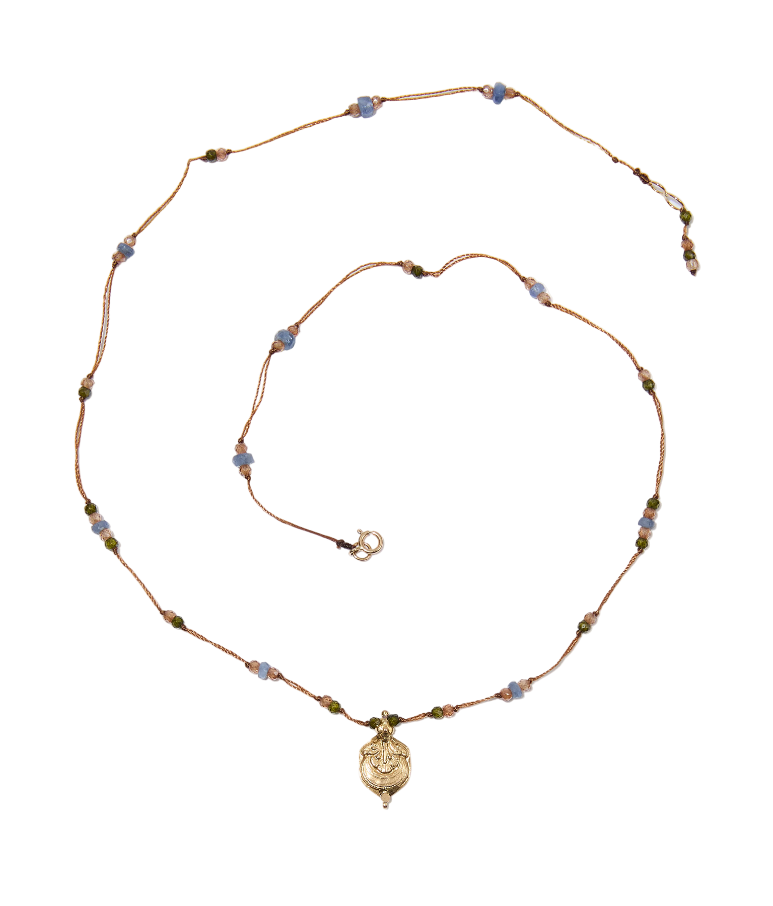 Collier Goldie - Precious Mix - Tobacco Thread Necklace