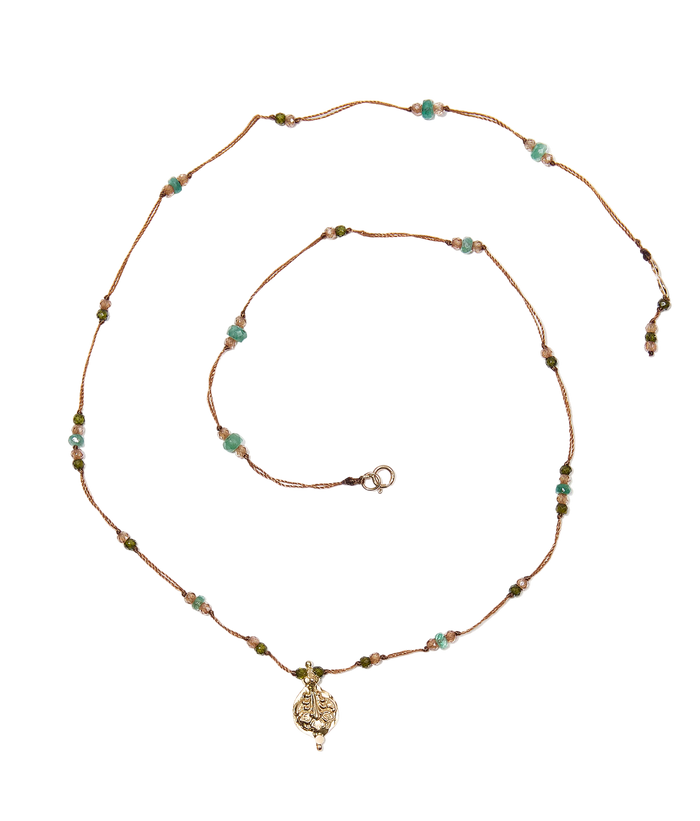 Collana Goldie - Mix Prezioso - Fil Tabacco