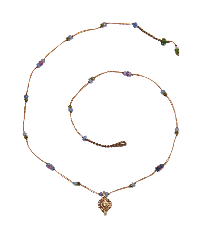 Collana Goldie - Mix Prezioso - Fil Tabacco