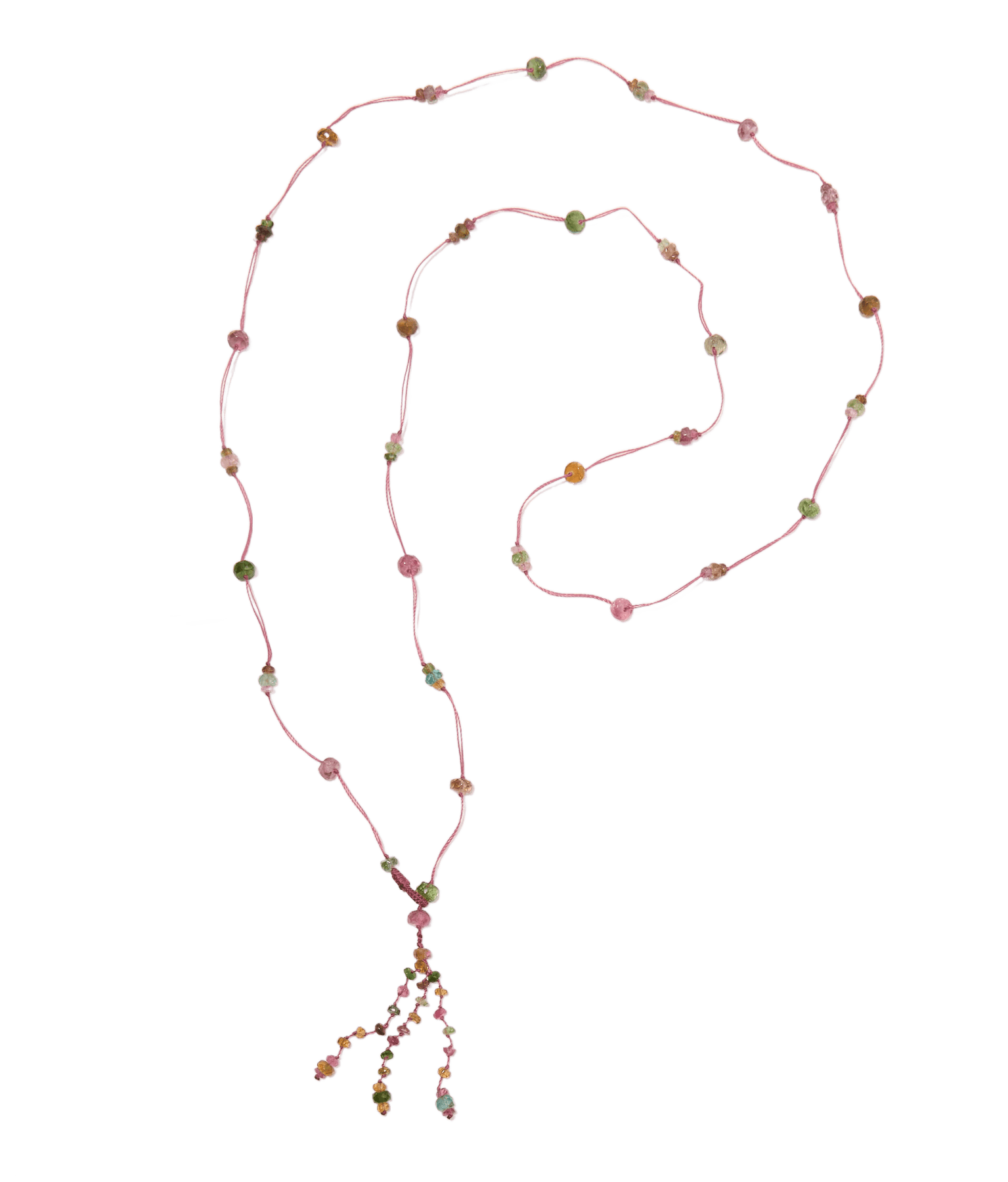 Sautoir Holy Tourmaline - Indian Pink Gold