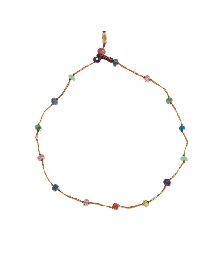 Ankle Bracelet Anky Fairy Cornaline - Tobacco Thread