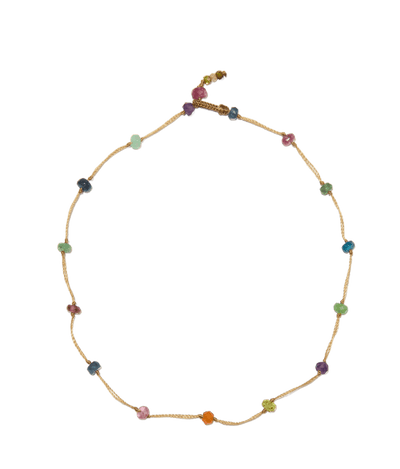 Ankle Bracelet Anky Fairy Cornaline - Beige Thread