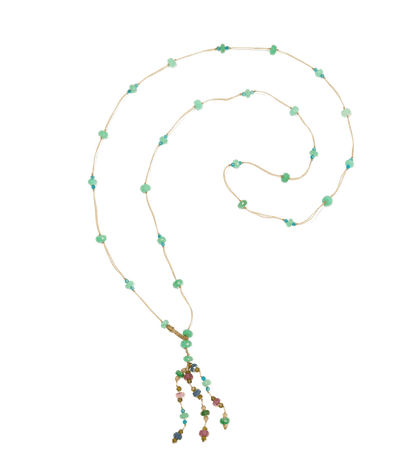 Collana lunga Santo Crisoprasio - Filo di Tabac