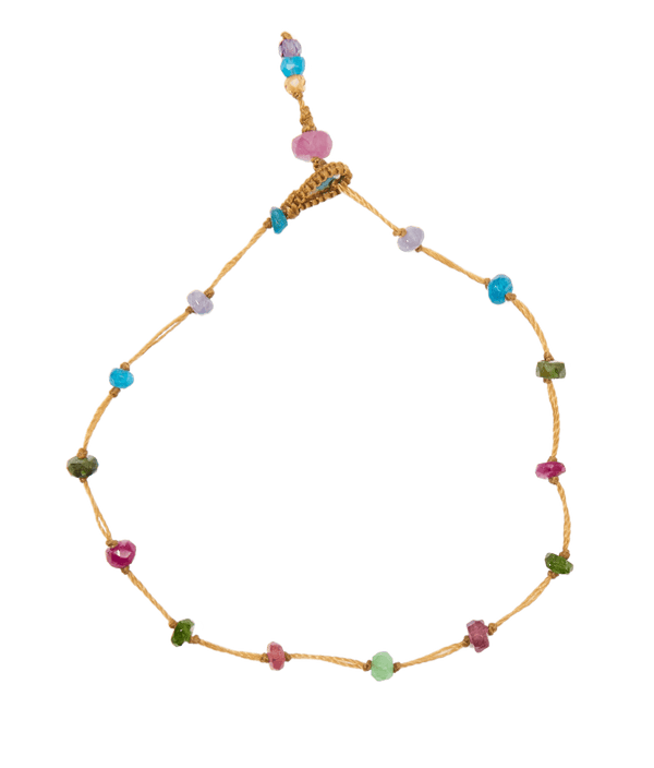 Bracelet T.Bee Fairy - Rubis - Fil Beige