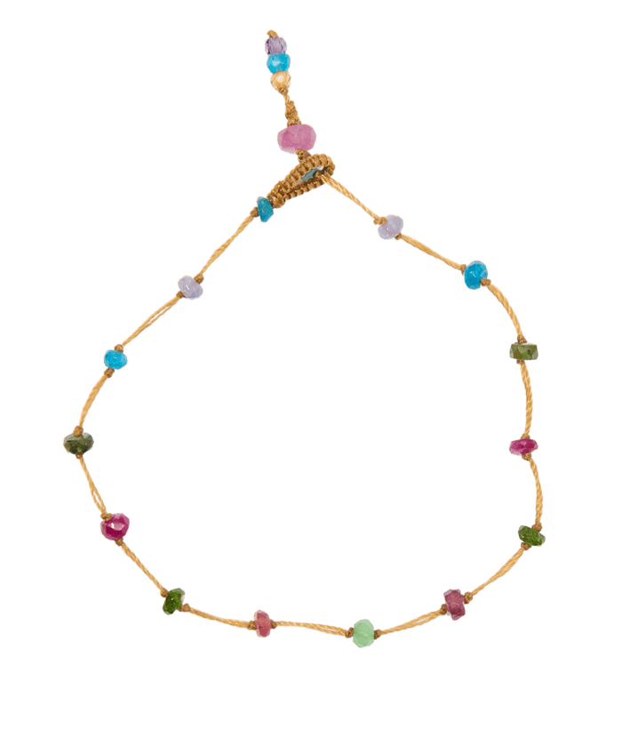 Bracelet T.Bee Fairy - Rubis - Fil Beige